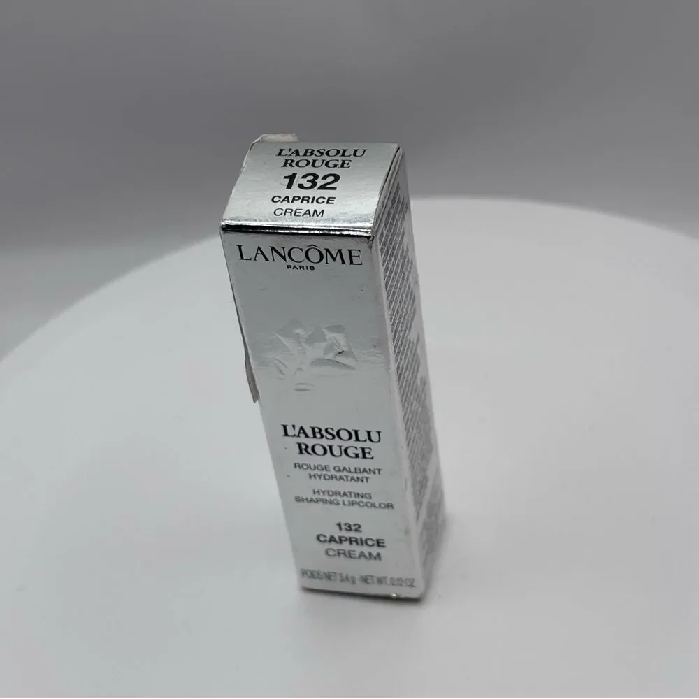 LANCOME L'Absolu Rouge 132 CAPRICE Cream Lipstick Full Size NIB